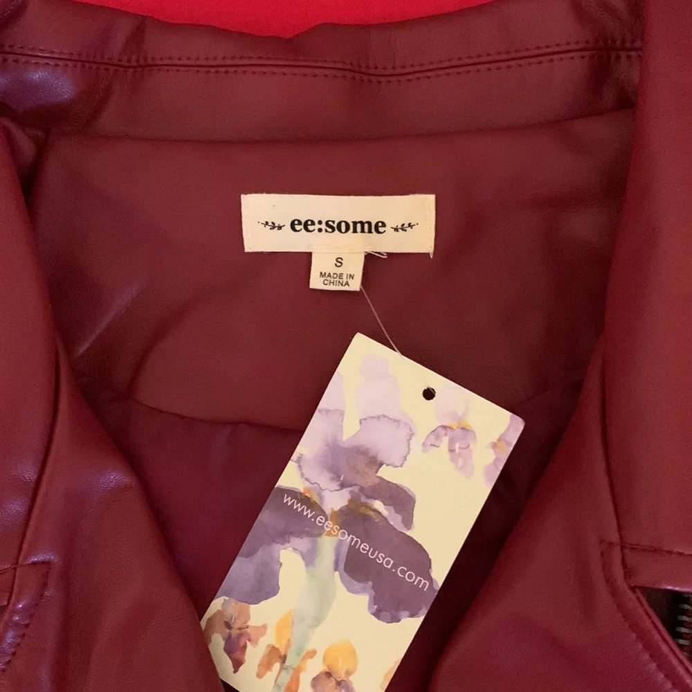 NWT ee:some Leather Jacket - Picture 6 of 7